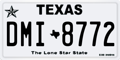 TX license plate DMI8772