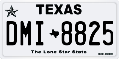 TX license plate DMI8825
