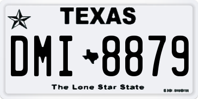 TX license plate DMI8879