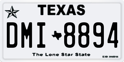 TX license plate DMI8894
