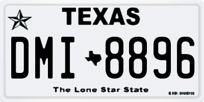 TX license plate DMI8896