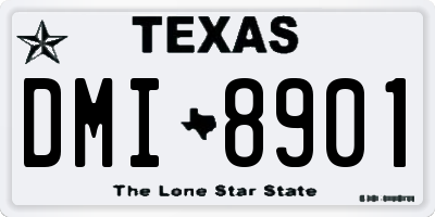 TX license plate DMI8901
