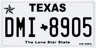 TX license plate DMI8905