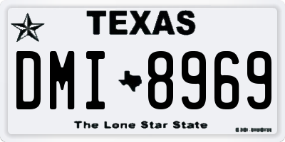 TX license plate DMI8969