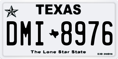 TX license plate DMI8976
