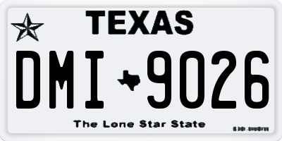 TX license plate DMI9026