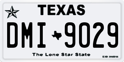 TX license plate DMI9029