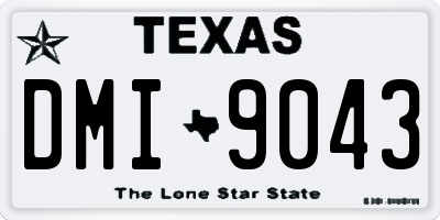 TX license plate DMI9043