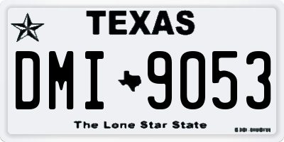 TX license plate DMI9053