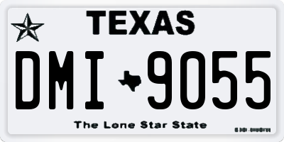 TX license plate DMI9055
