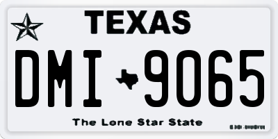 TX license plate DMI9065
