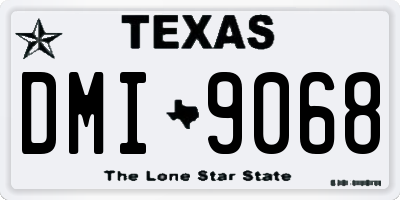TX license plate DMI9068