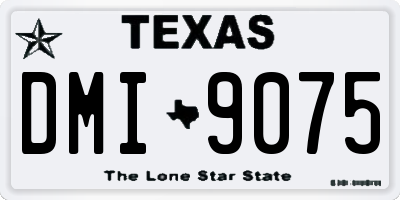 TX license plate DMI9075