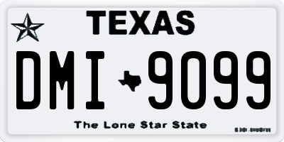TX license plate DMI9099
