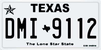 TX license plate DMI9112