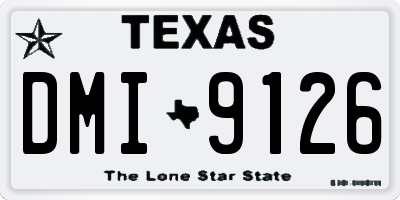 TX license plate DMI9126