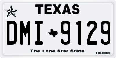 TX license plate DMI9129