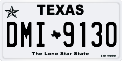 TX license plate DMI9130