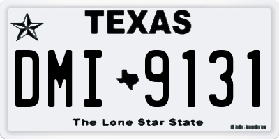 TX license plate DMI9131