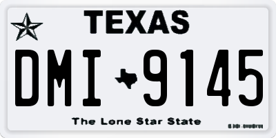 TX license plate DMI9145