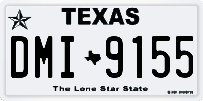 TX license plate DMI9155