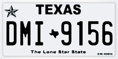 TX license plate DMI9156