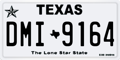 TX license plate DMI9164