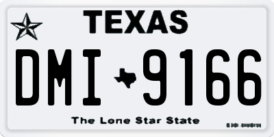 TX license plate DMI9166