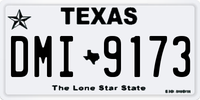 TX license plate DMI9173