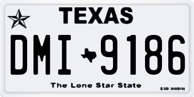 TX license plate DMI9186