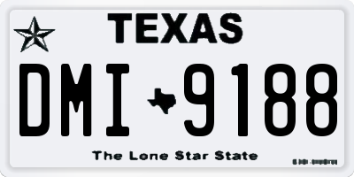 TX license plate DMI9188