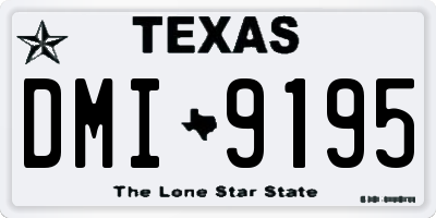 TX license plate DMI9195