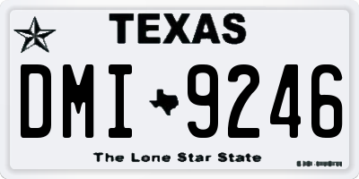 TX license plate DMI9246
