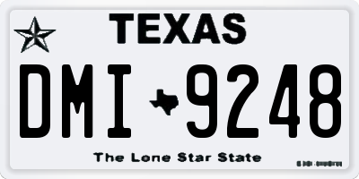 TX license plate DMI9248