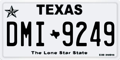 TX license plate DMI9249
