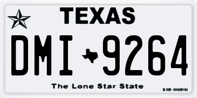 TX license plate DMI9264