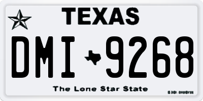 TX license plate DMI9268