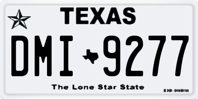 TX license plate DMI9277