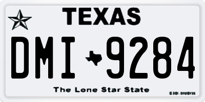 TX license plate DMI9284