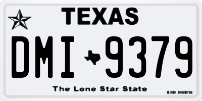 TX license plate DMI9379