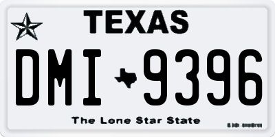 TX license plate DMI9396