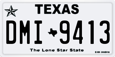 TX license plate DMI9413