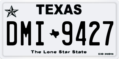 TX license plate DMI9427
