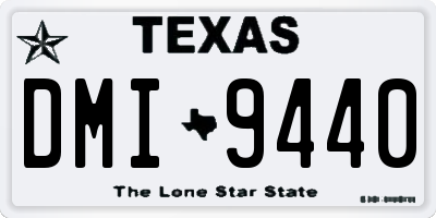TX license plate DMI9440