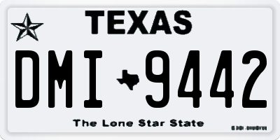 TX license plate DMI9442