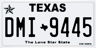 TX license plate DMI9445