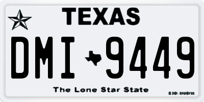 TX license plate DMI9449