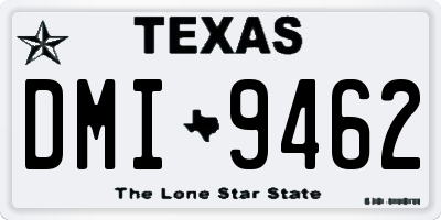 TX license plate DMI9462