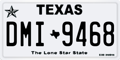 TX license plate DMI9468