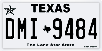TX license plate DMI9484